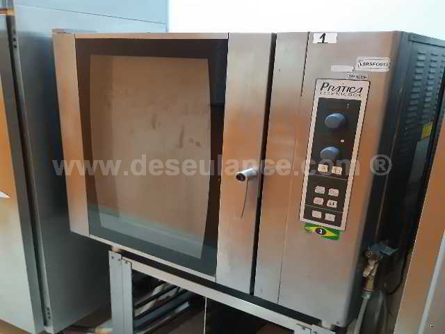 01/23133 - FORNO COMBINADO ELÉTRICO EM INOX M/PRATICA TECHNICOOK.
