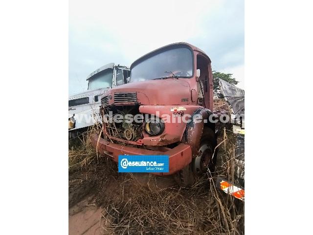 14/25091 - CAMINHÃO MERCEDES-BENZ L 2213, ANO 83, DIESEL, VERMELHA, 