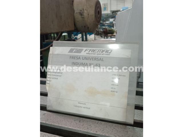 23/25146 - FRESADORA UNIVERSAL M/INDUMA MOD. NL-63, 