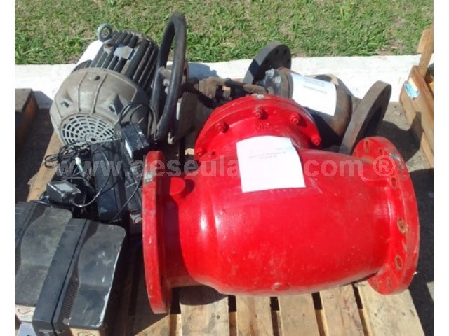 02/26018 - 01 VÁLVULA RETENÇÃO 10" MP; 01 MOTOR BÚFALO 7,5 CV E OUTROS