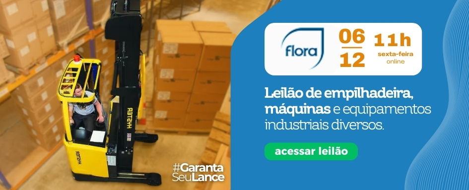 Leilão de empilhadeira, máquinas e equipamentos industriais | DeSeuLance