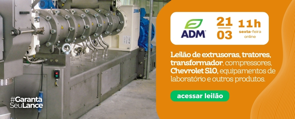 Leilão de extrusoras, tratores, transformador, compressores, Chevrolet S10, equipamentos de laboratório | DeSeuLance