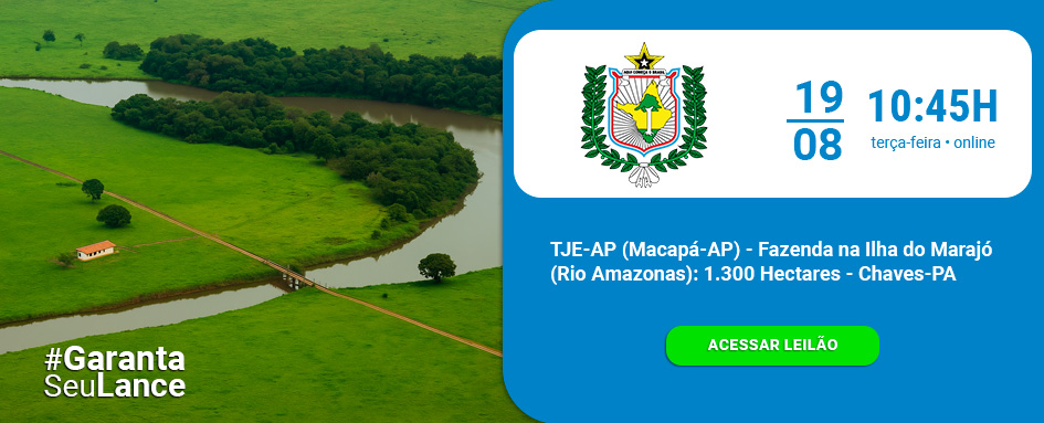 Leilão TRIBUNAL DE JUSTIÇA DO ESTADO DO AMAPÁ de Fazenda na Ilha do Marajó | DeSeuLance