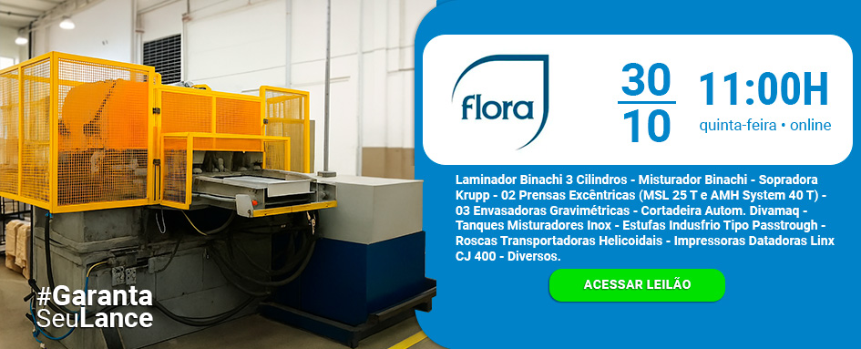 Leilão Flora de Máquinas Industriais