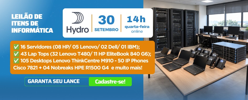 LEILÃO DE ITENS DE INFORMÁTICA 30.09 | DESEULANCE